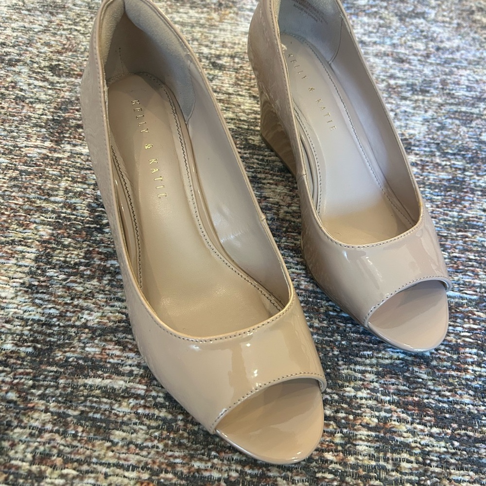 Peep Toe Nude Heels